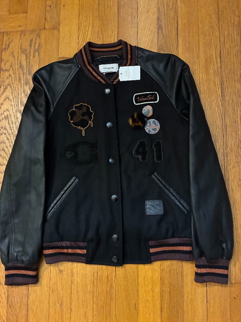 Coach 1941 Classic Varsity Jacket – Leather Sleeves